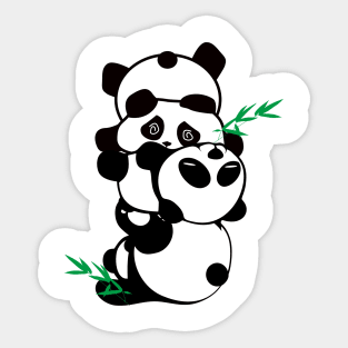 funniest pandas Sticker